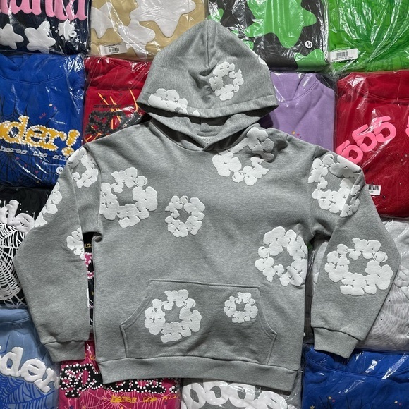 Denim Tears Other - Denim Tears The Cotton Wreath Hoodie ‘Gray’